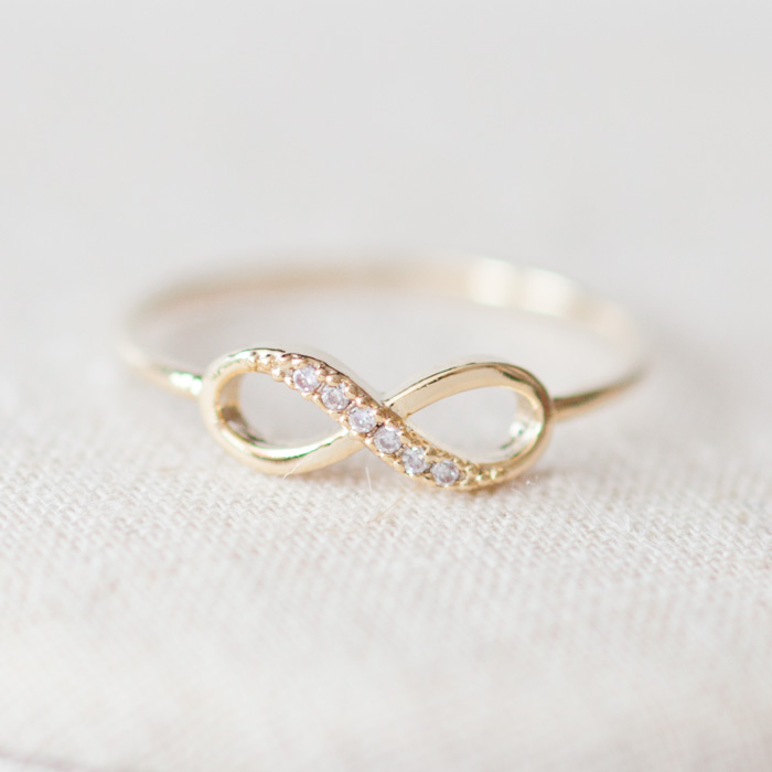 Us Size 8 Infinity Ring In Gold On Luulla